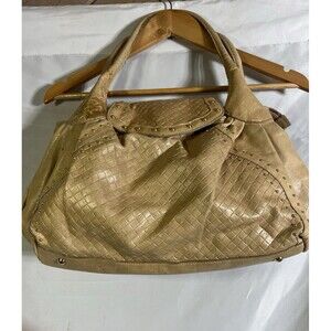 Bebe Large Shoulder Bag in Beige